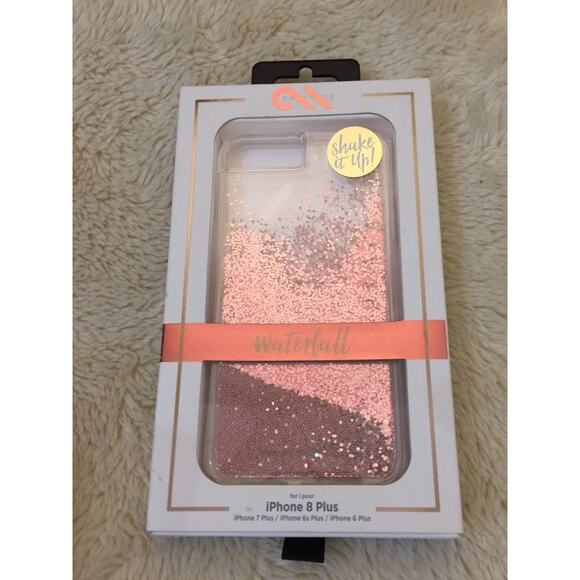 Case-Mate iPhone 8 Plus/7 Plus/6s Plus/6 Plus Case Waterfall - Rose Gold - Picture 1 of 2